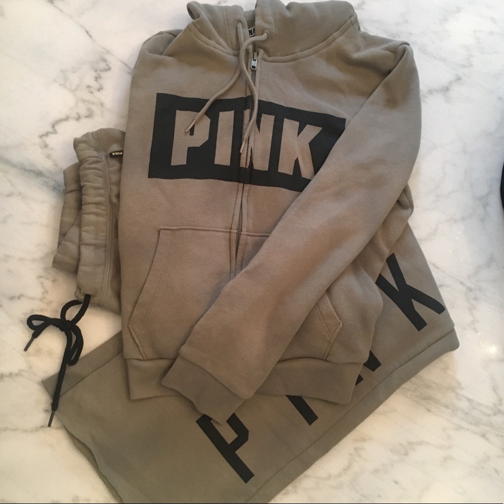 PINK Victoria’s Secret Hoodie and Boyfriend Pants